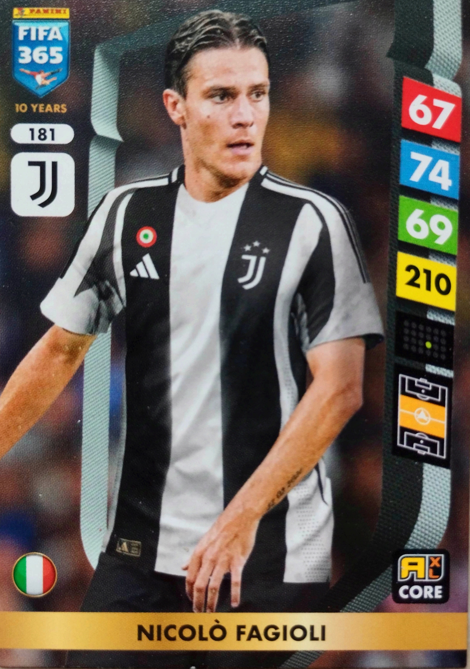 Panini Fifa 365 2025 Core 181 Nicolo Fagioli Juventus Turyn