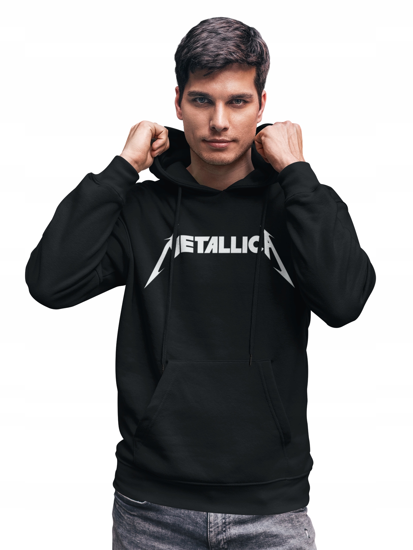 

Bluza Metallica kangurka z kapturem L