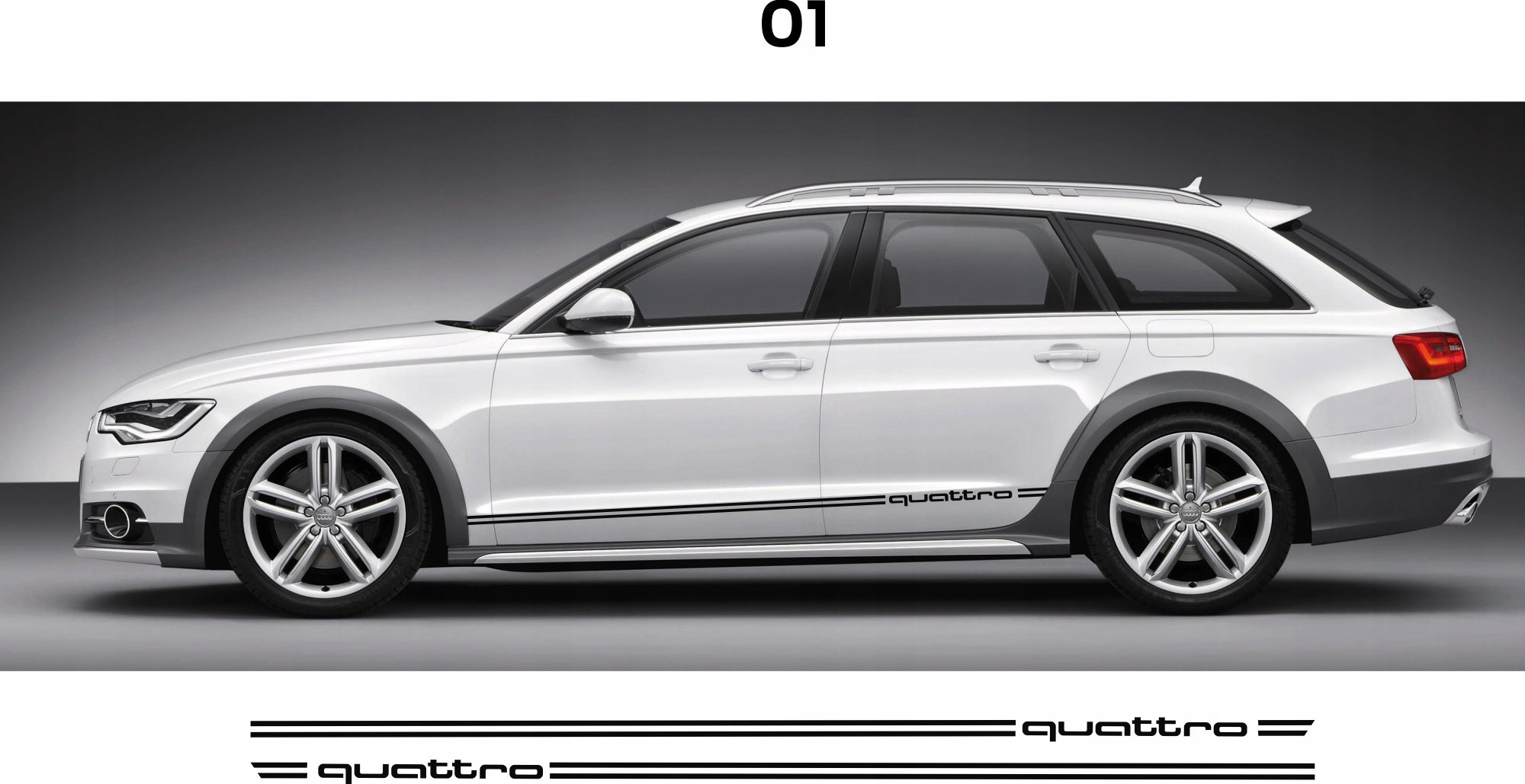 Samolepky Allroad quattro pro auta Audi A4 a A6
