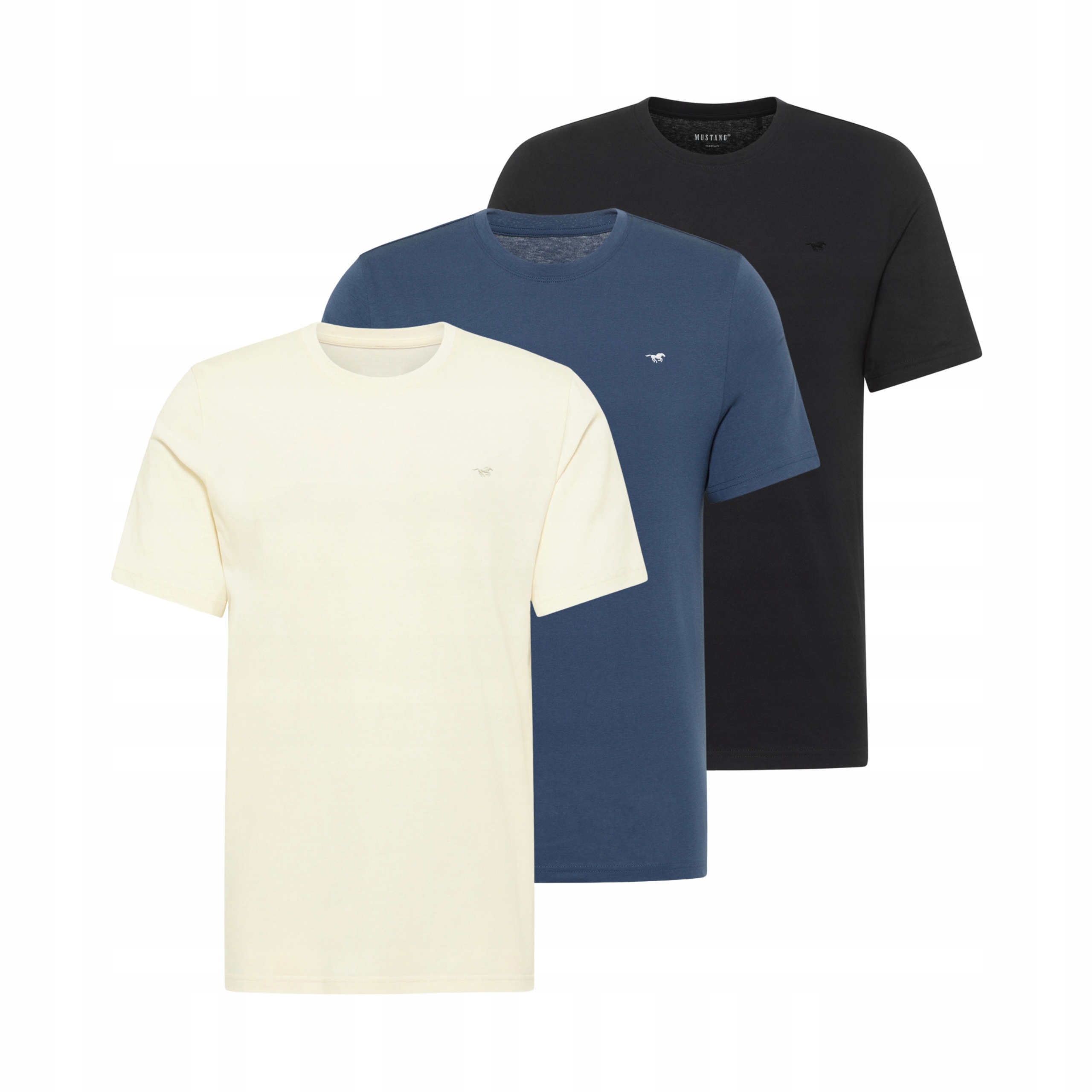 3-balení triček T-shirt Tričko Bavlna Mustang Style Alex 1017350 M