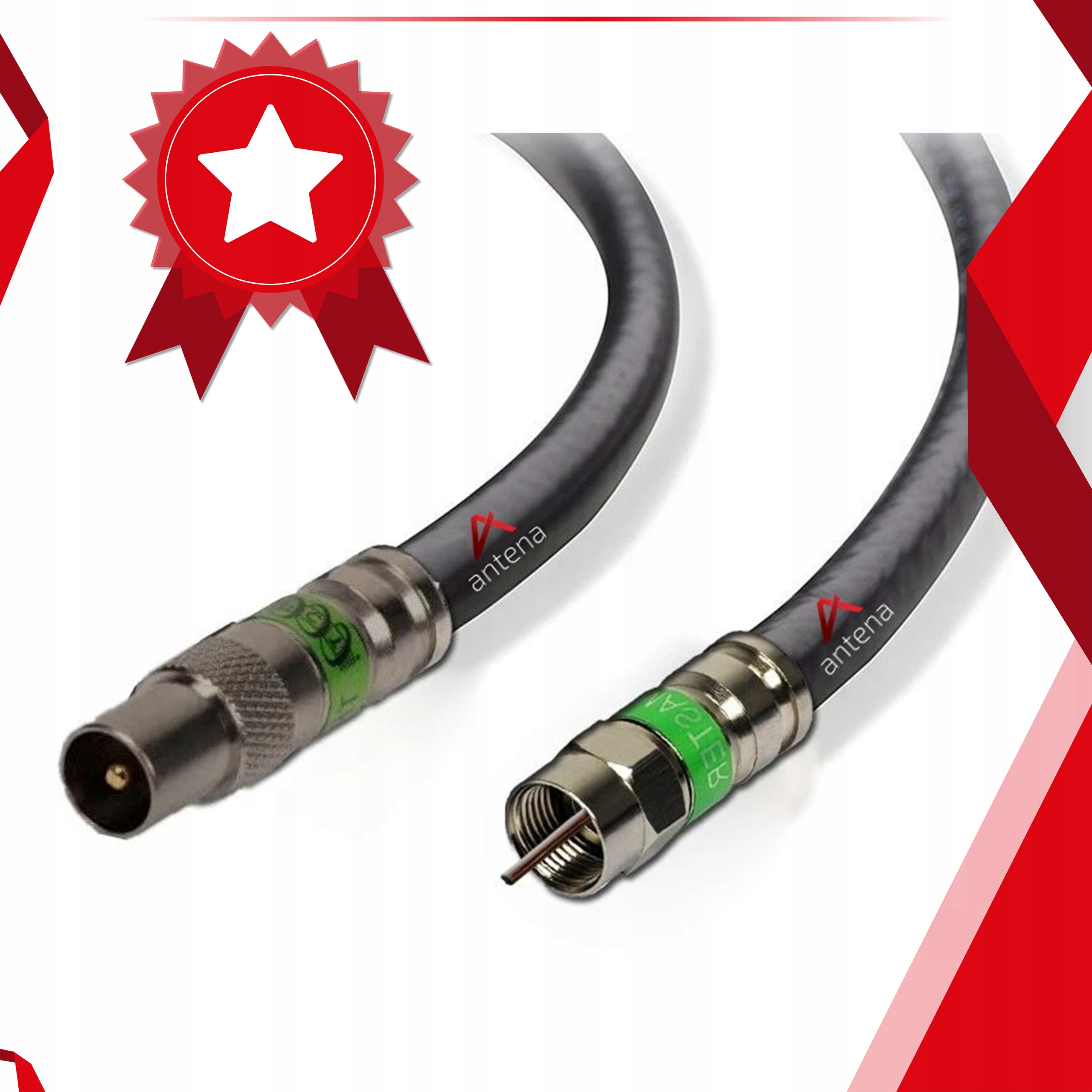 Kabel Koncentryczny Wtyk F Antenowy 7M Zewnętrzny Stan opakowania oryginalne