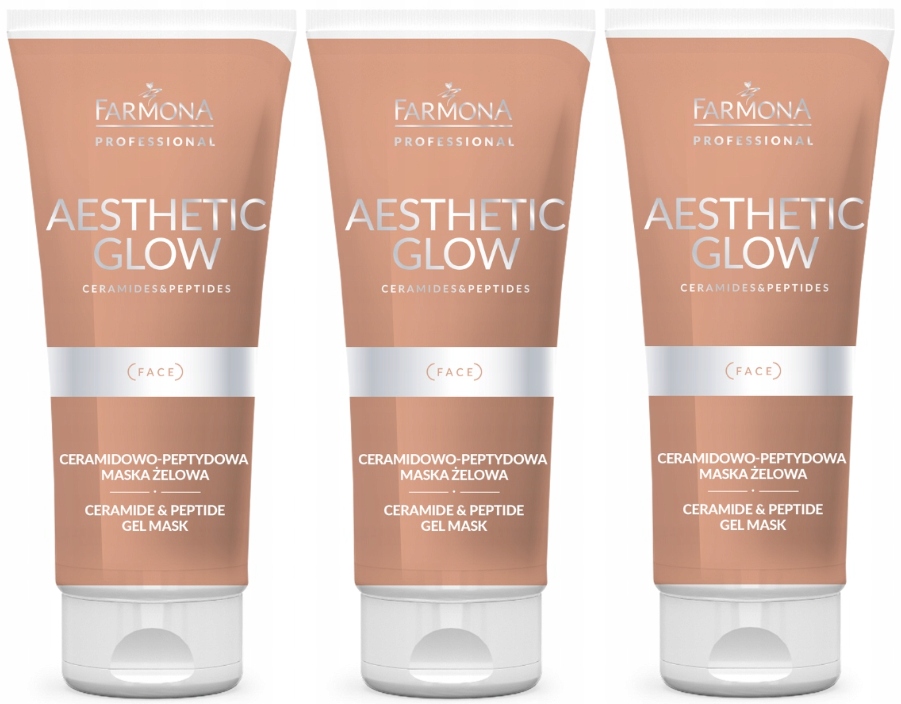3 x Farmona Ceramidovo-peptidová gelová maska Revitalizace Aesthetic Glow