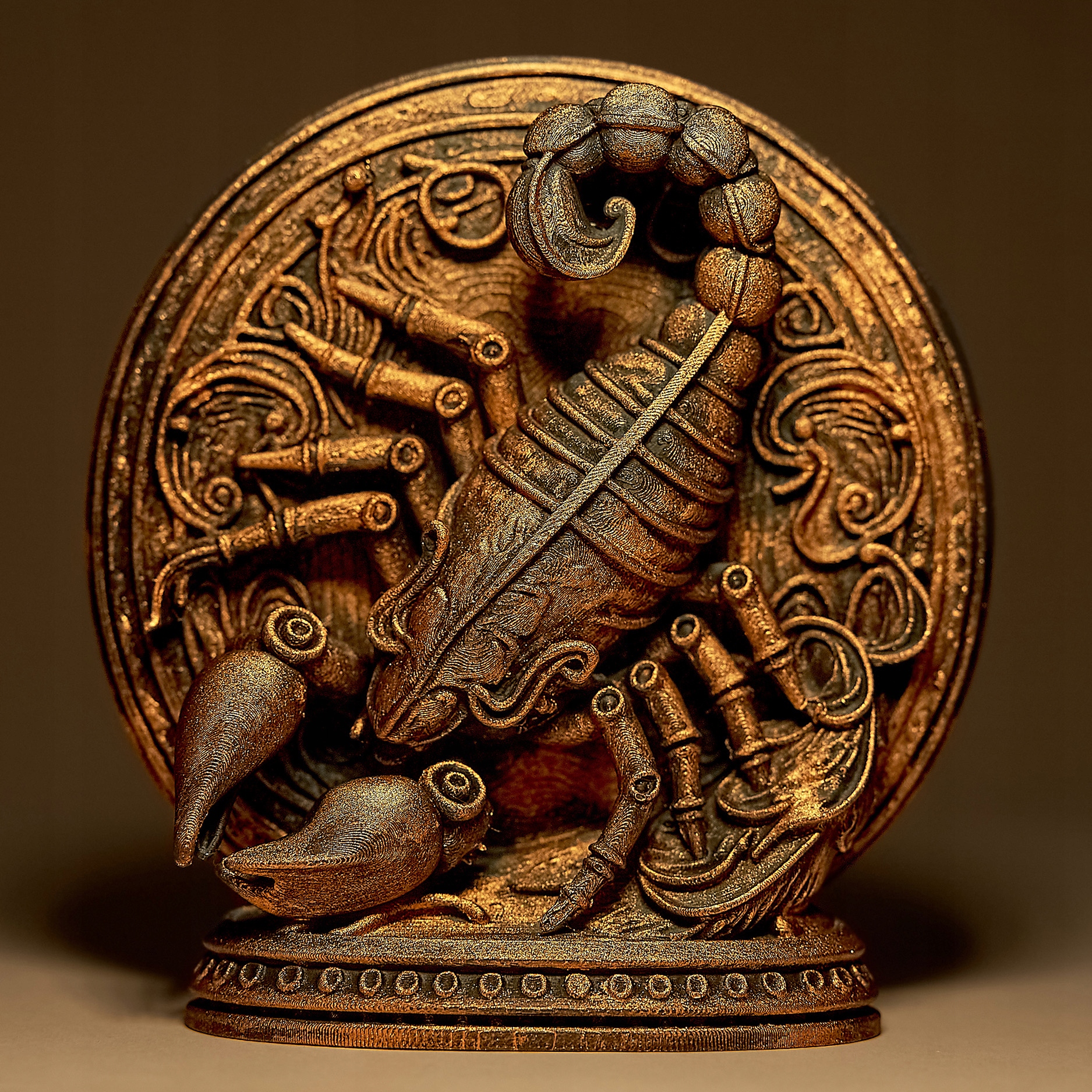 Škorpión Zverokruh Horoskop Socha Dekoratívna figúrka 25 cm maľovaná