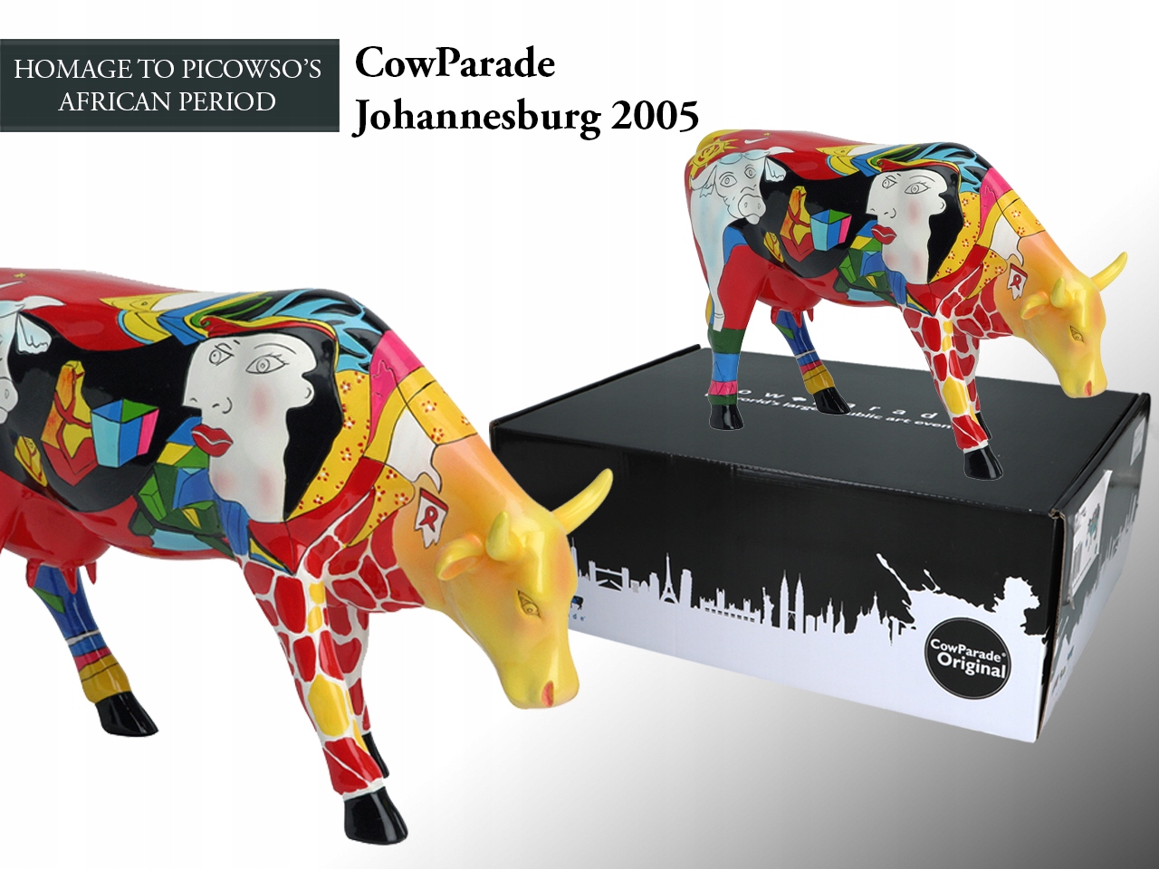 Figurka Zberateľská Cowparade Krava Homage To Picowso Annalie Dempsey