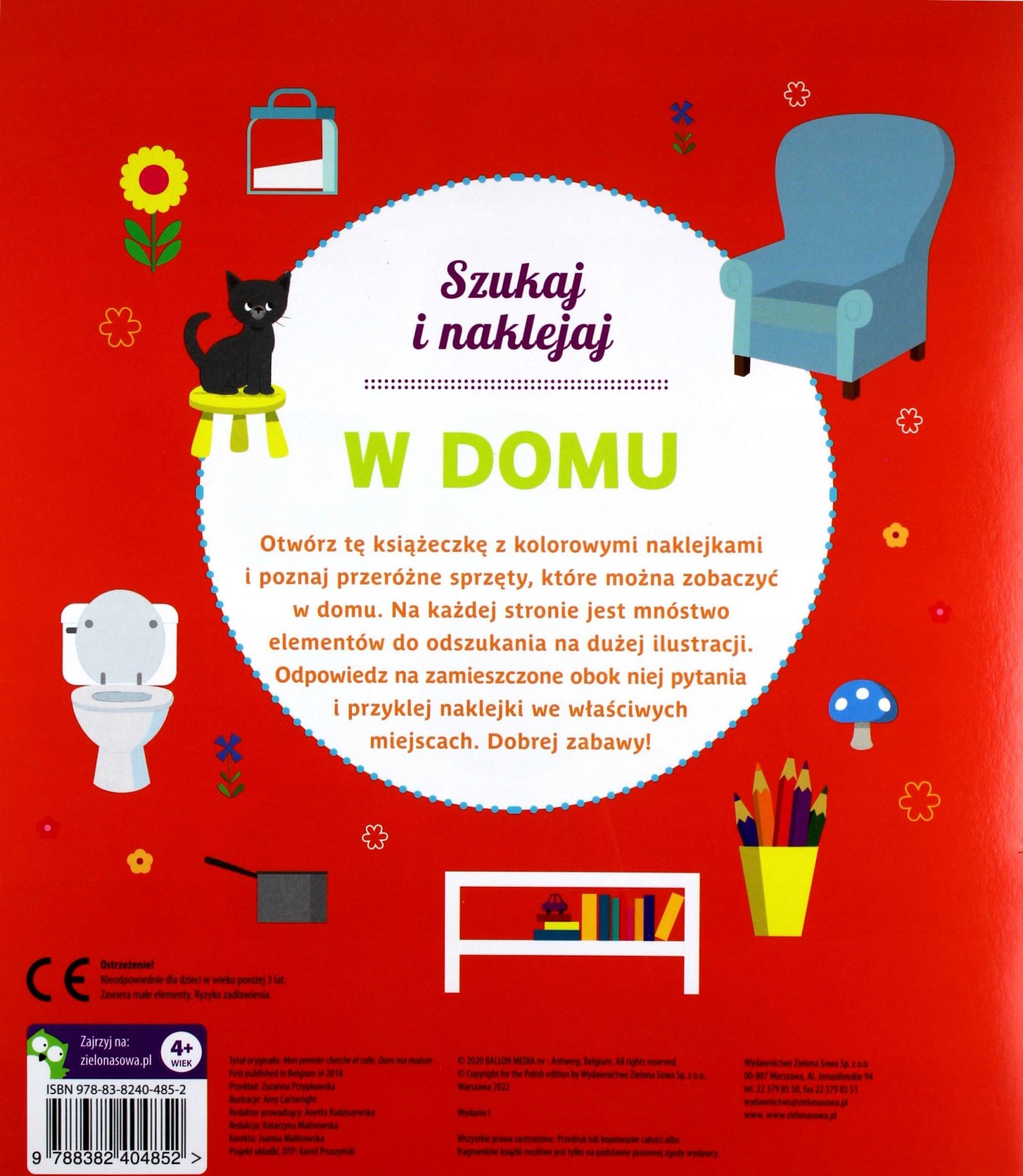 SZUKAJ I NAKLEJAJ. W DOMU [KSIĄŻKA] Stan opakowania oryginalne