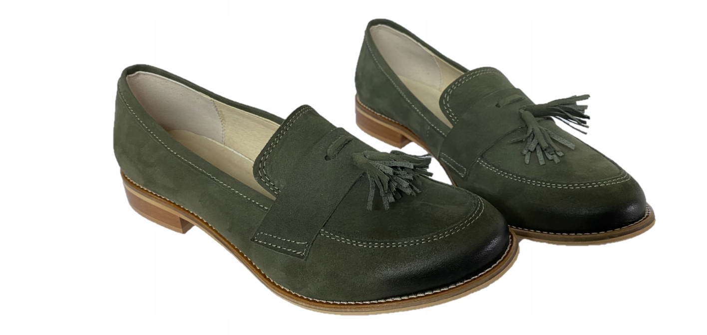 

87 Uniwersał eleganckie mokasyny frędzle s. nat.