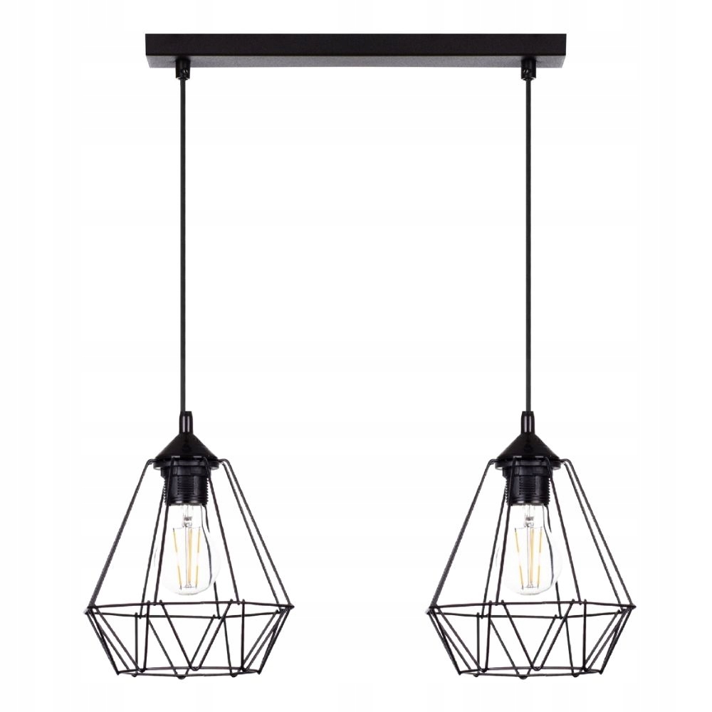 Stropní Svítidlo Závěsný Lustr Kov Diamant Led