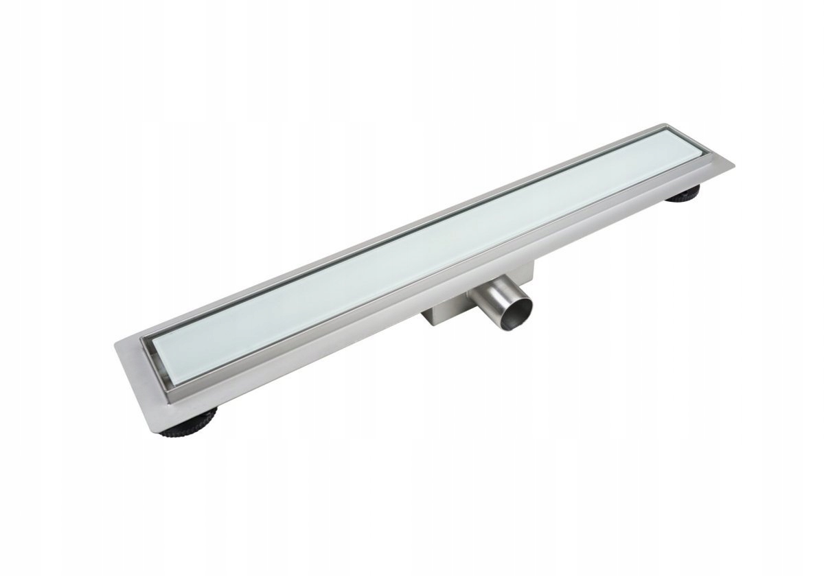 Lineární odtok G-drain MILKY-600, nerezová ocel, tvrzené sklo