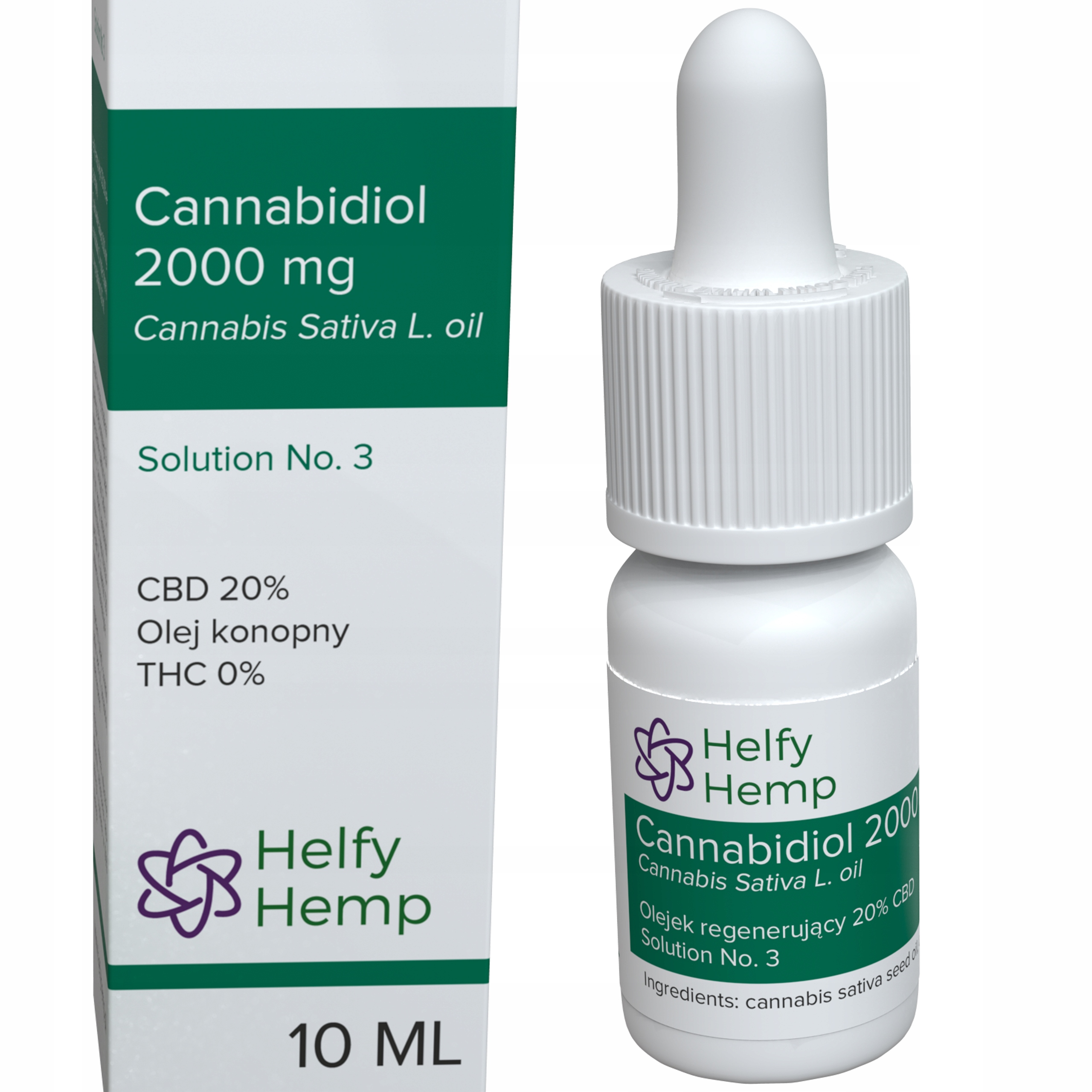 Helfy Hemp olejek konopny 20% Cbd 2000mg naturalny