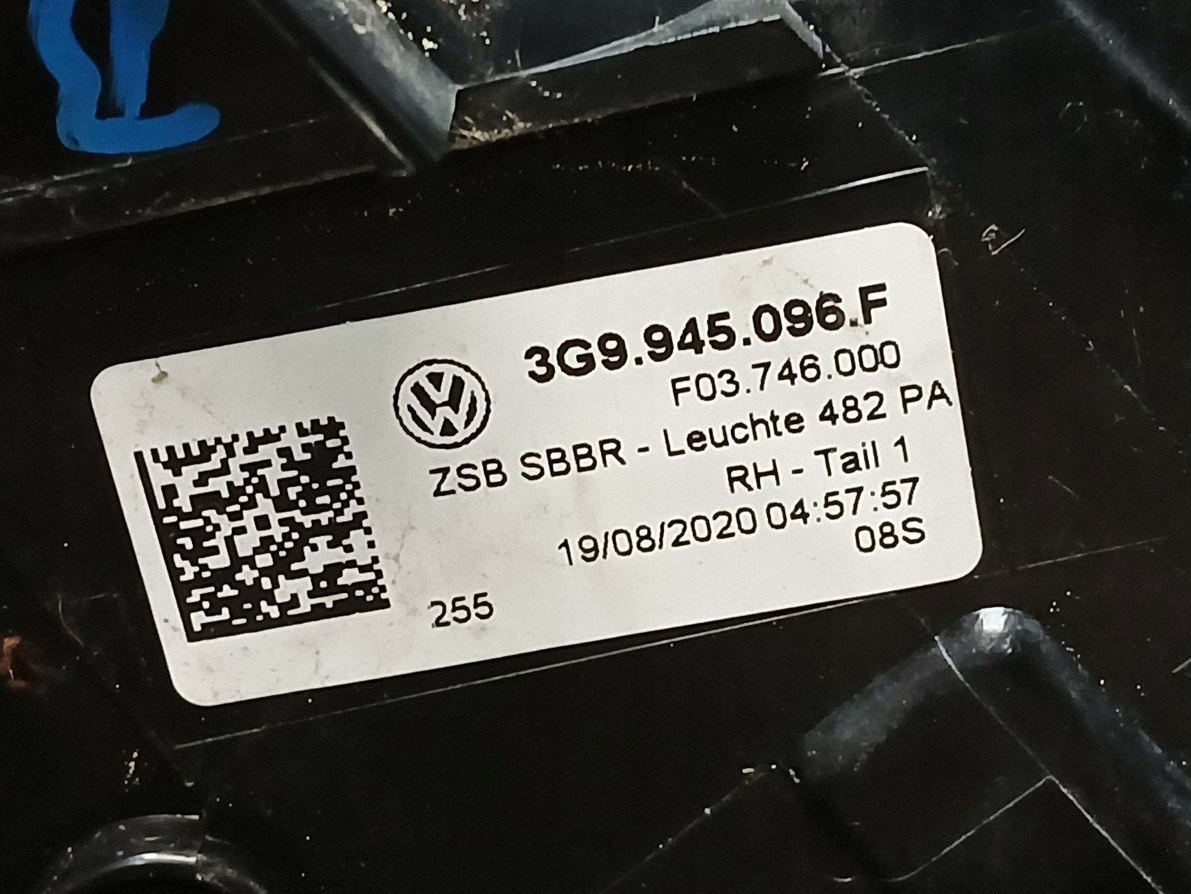 light rear part right VW PASSAT B8 KOMBI LED 3G9 3G9945096F