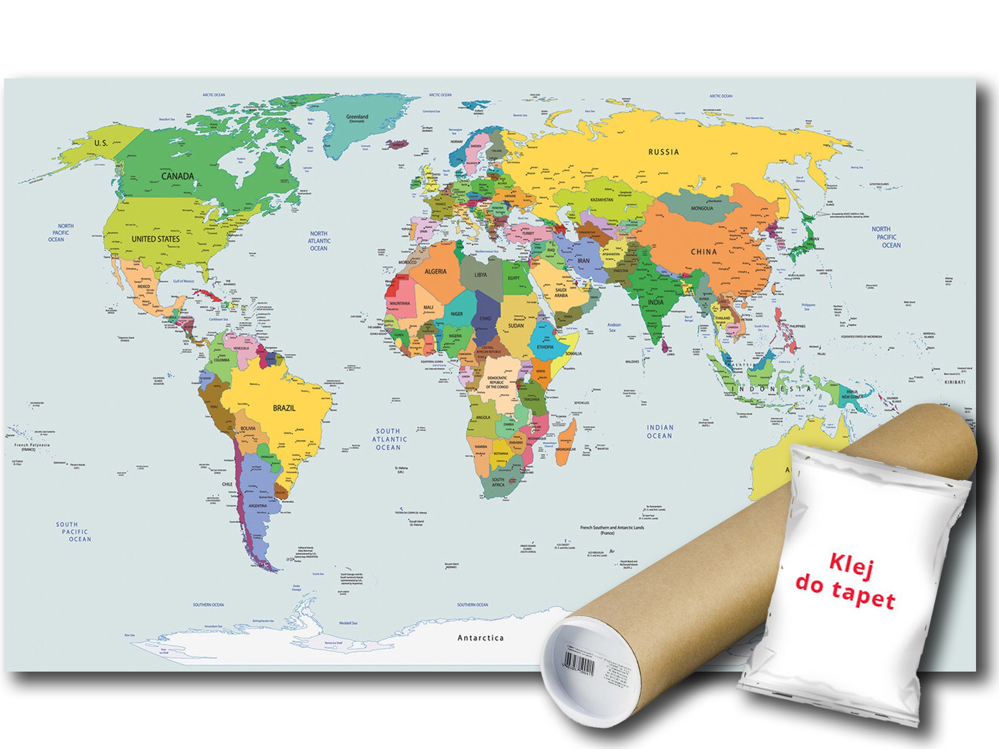 Fototapeta Vinylová Mapa Svet Geografia Škola Veda Politika 208x146