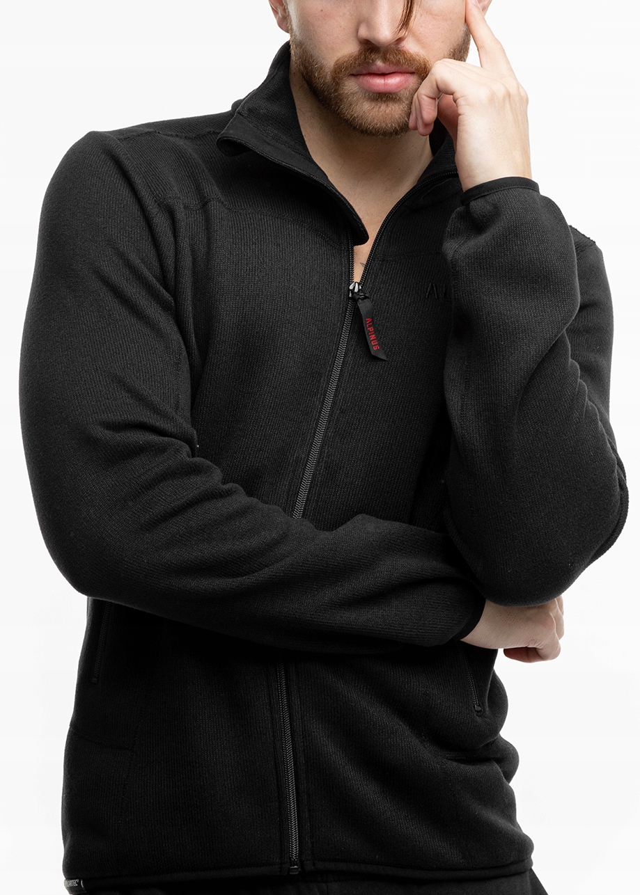 Alpinus pánská mikina s fleecová mikina, rozepínací, sportovní Dettifoss, velikost M