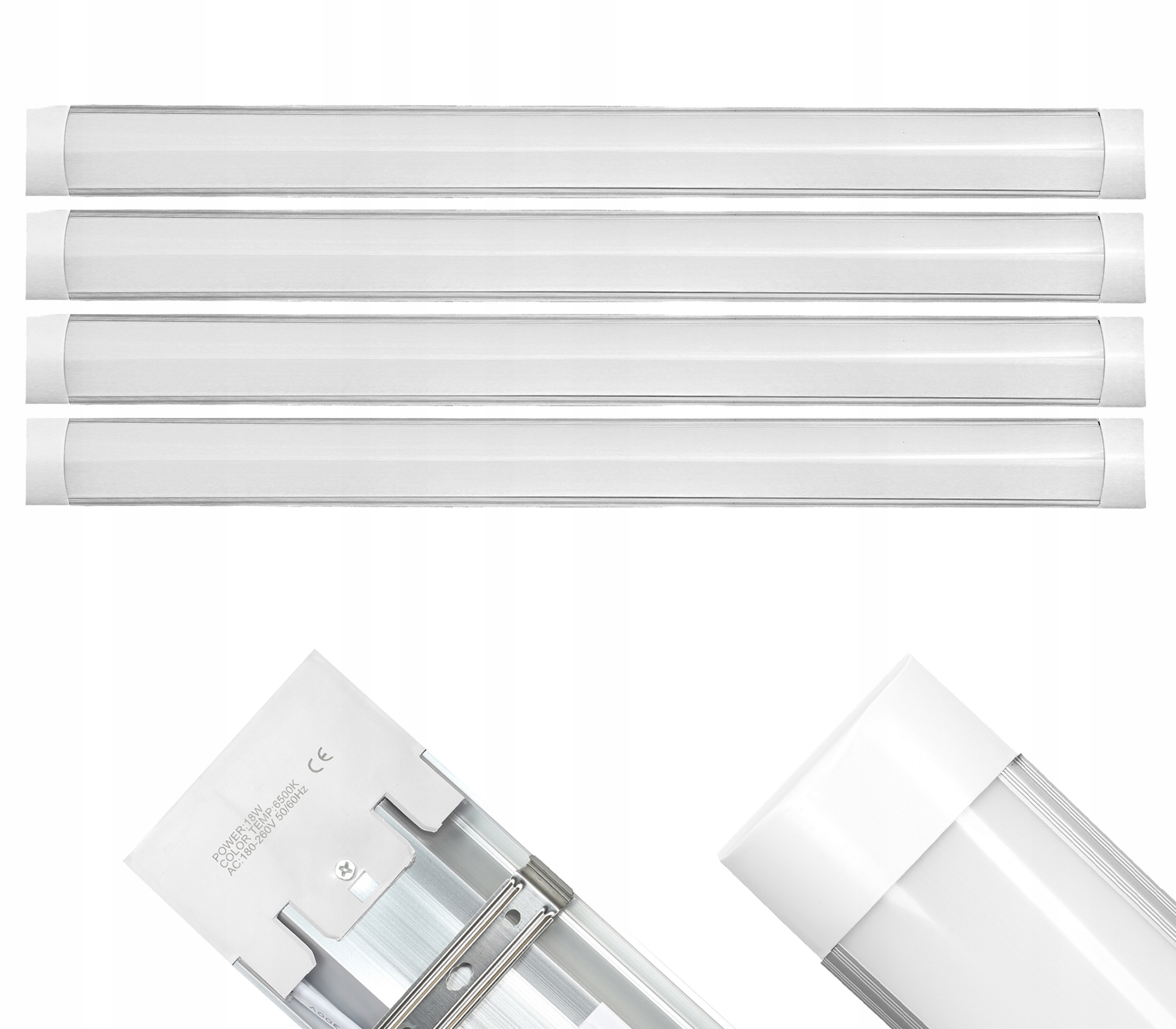 

4 x Oprawa natynkowa Led 120cm panel 36W neutralna