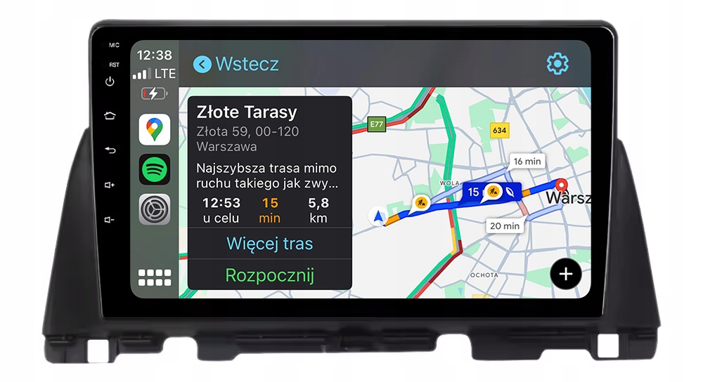 Kia Optima 2015-2020 Rádio Navigace Android Apple Carplay Duduauto