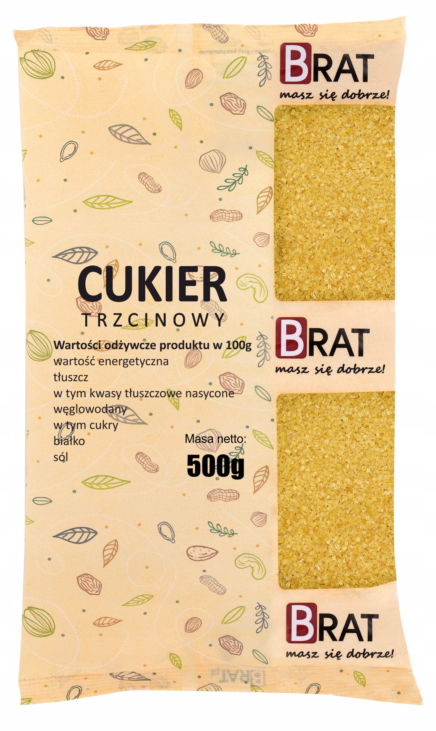 10 x Brat Cukr Třtinový 500 g