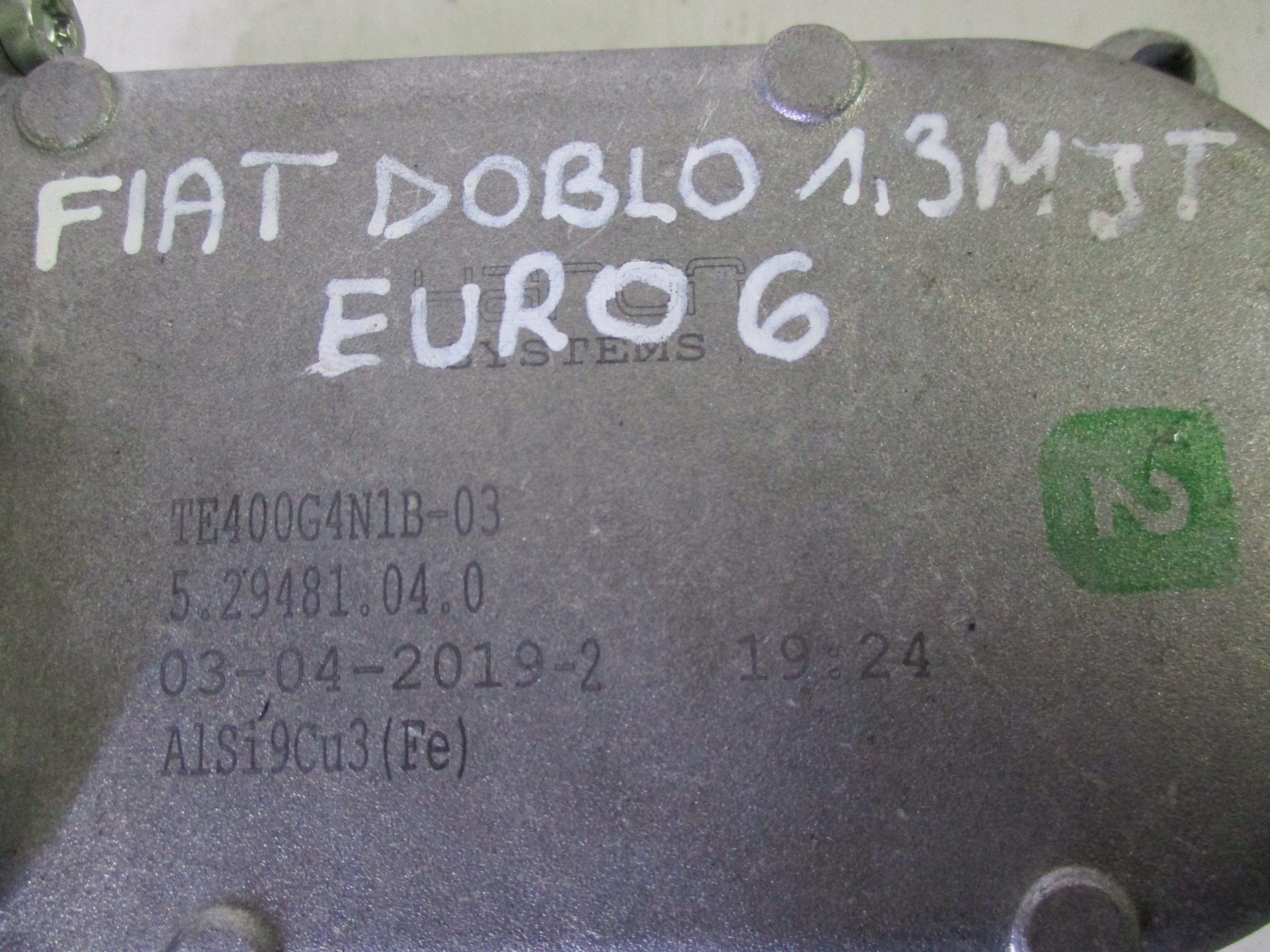 AGR-VENTIL FIAT 1,3 MJ EURO 6