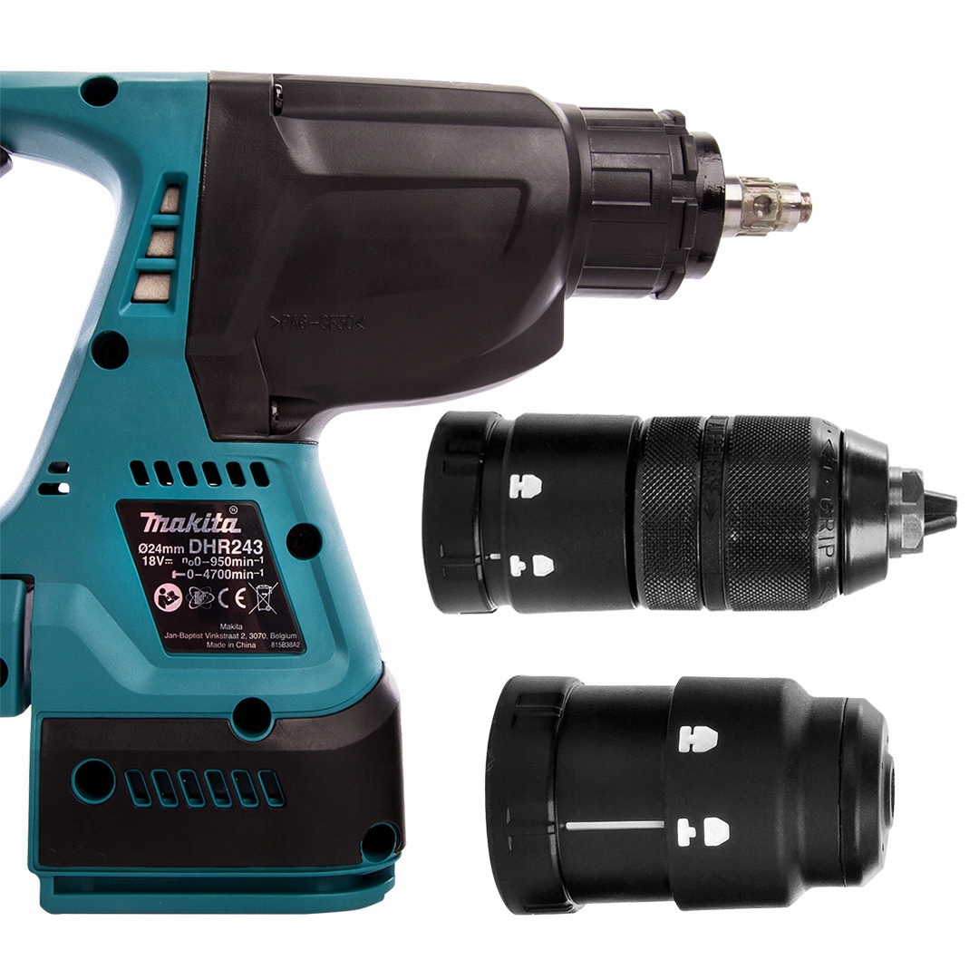 MAKITA Młotowiertarka SDS-Plus 18V 5Ah 2 Akumulatory Ładowarka — miniatura 15