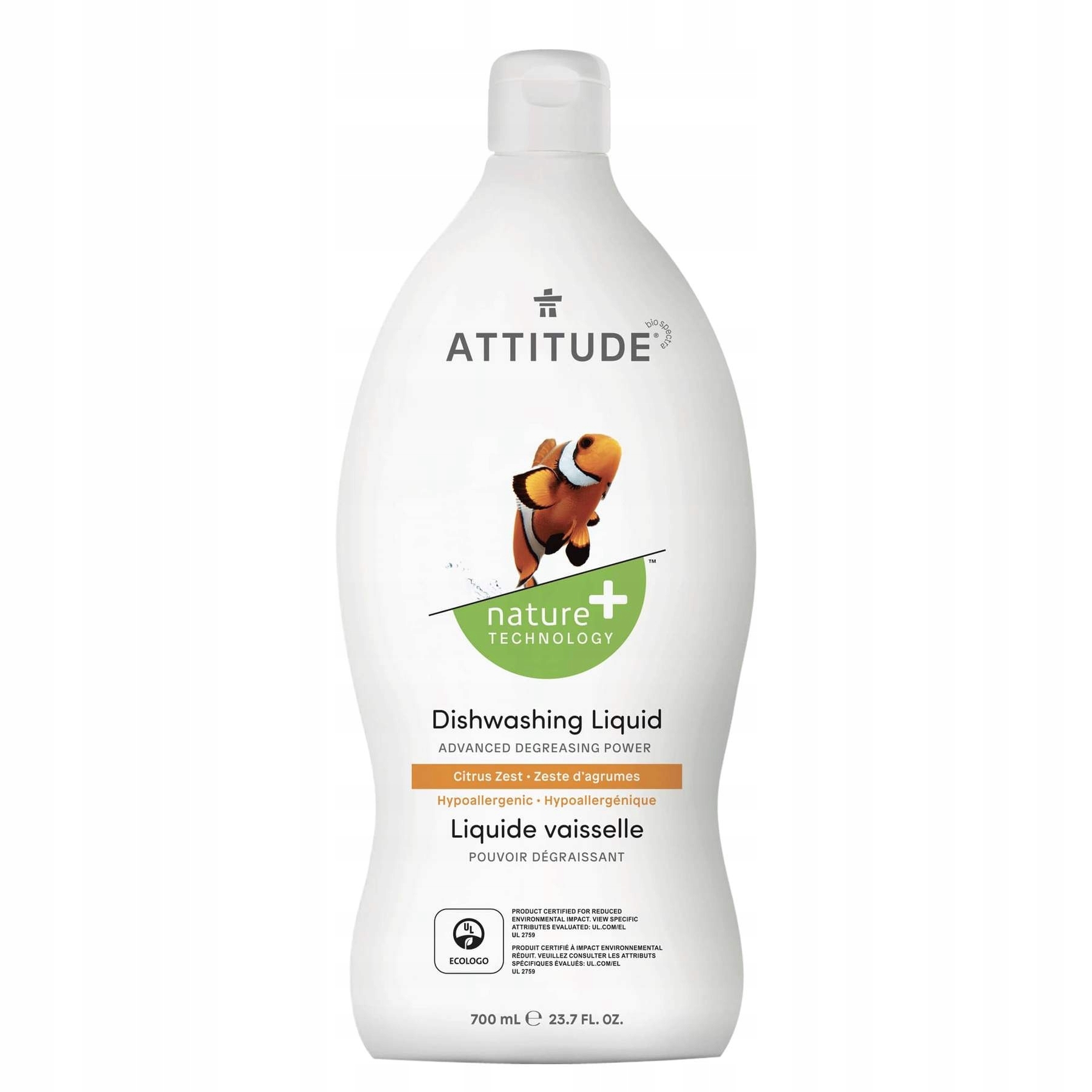 

Attitude Płyn do naczyń Skórka Cytrynowa 700ml