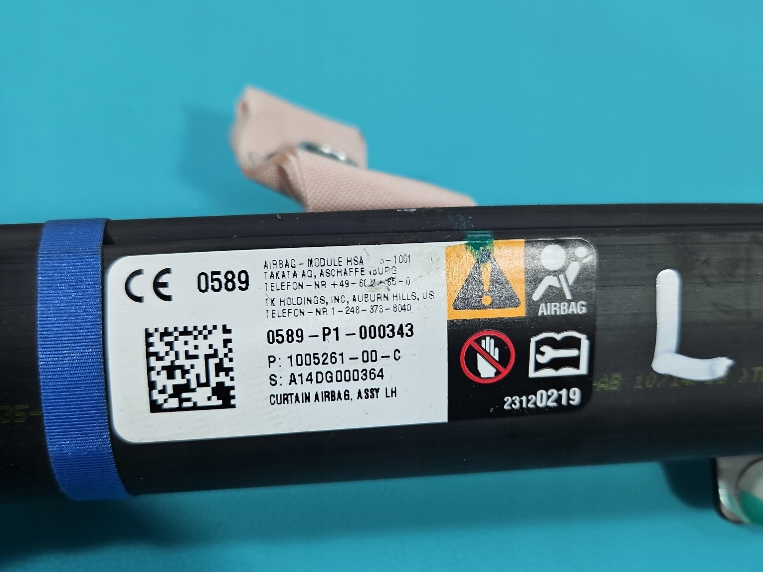 пиропатрон левый подушка подушки безопасности tesla MODEL S HB