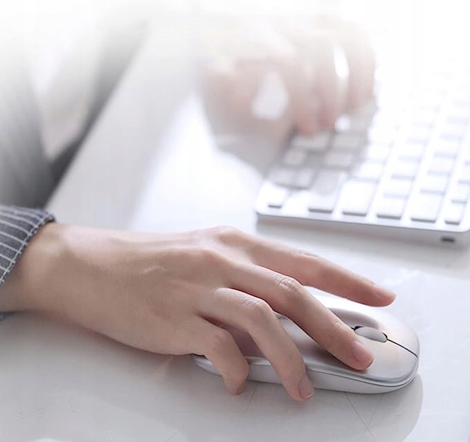 MYSZ BEZPRZEWODOWA SLIM MOUSE ADAPTER USB C DO APPLE MAC MACBOOK IPAD IPHONE Rozdzielczość myszy 1600 dpi