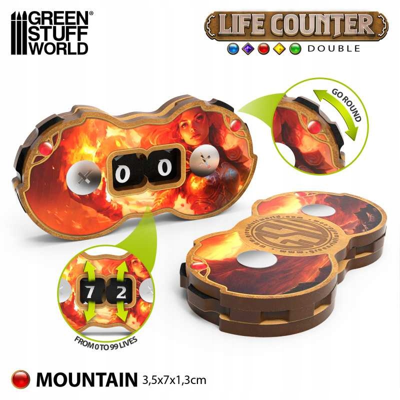 GREEN STUFF WORLD Double life counters Mountain
