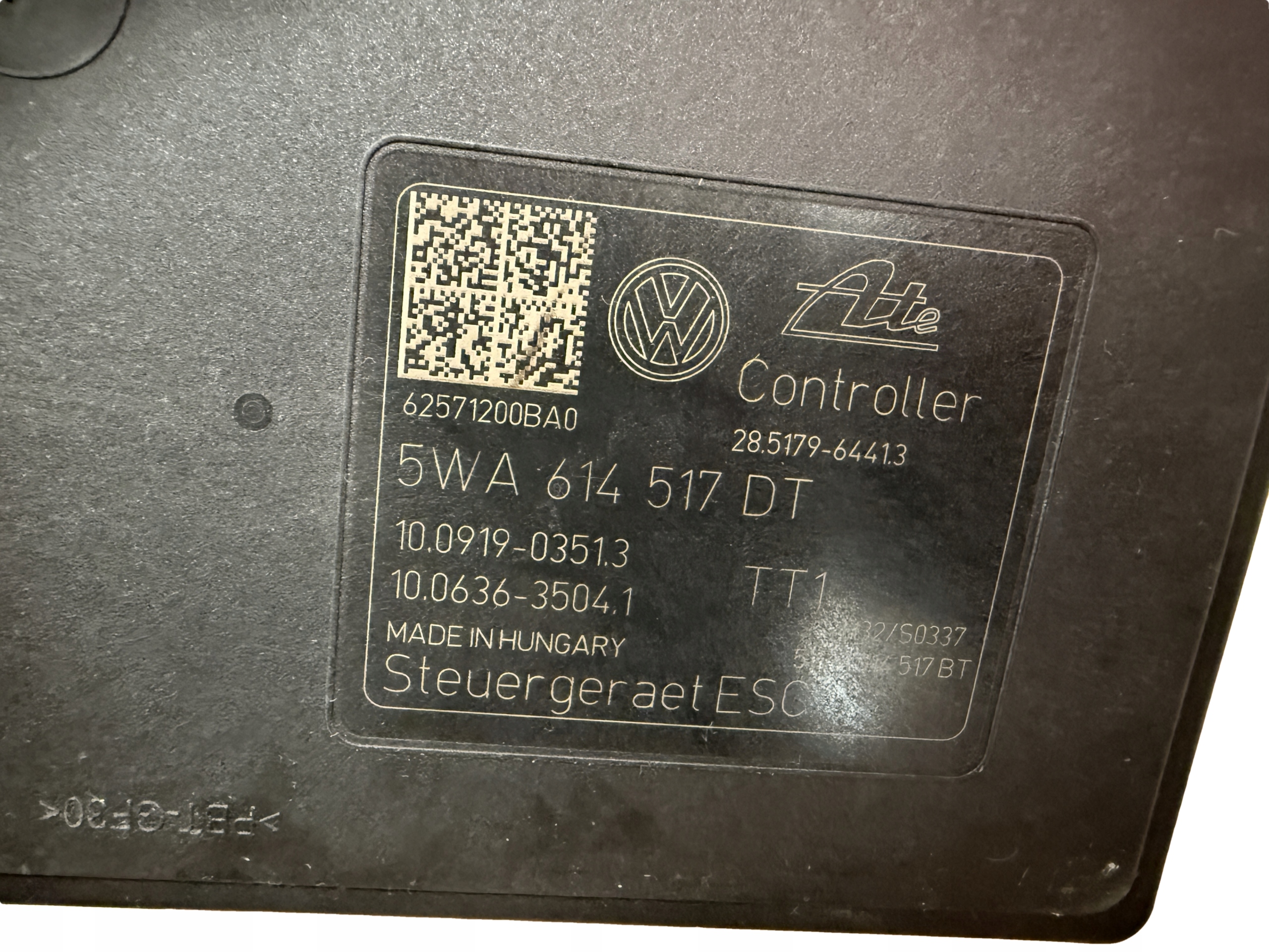 AUDI VW CUPRA SKODA pump control unit ABS 5WA614517DT