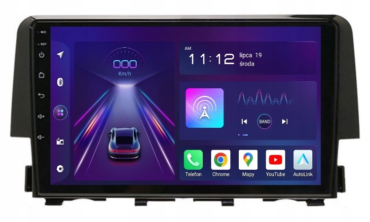 Navigácia Rádio 2DIN Android Honda CIVID 10 X 8/256 Gb Dsp Carplay Lte