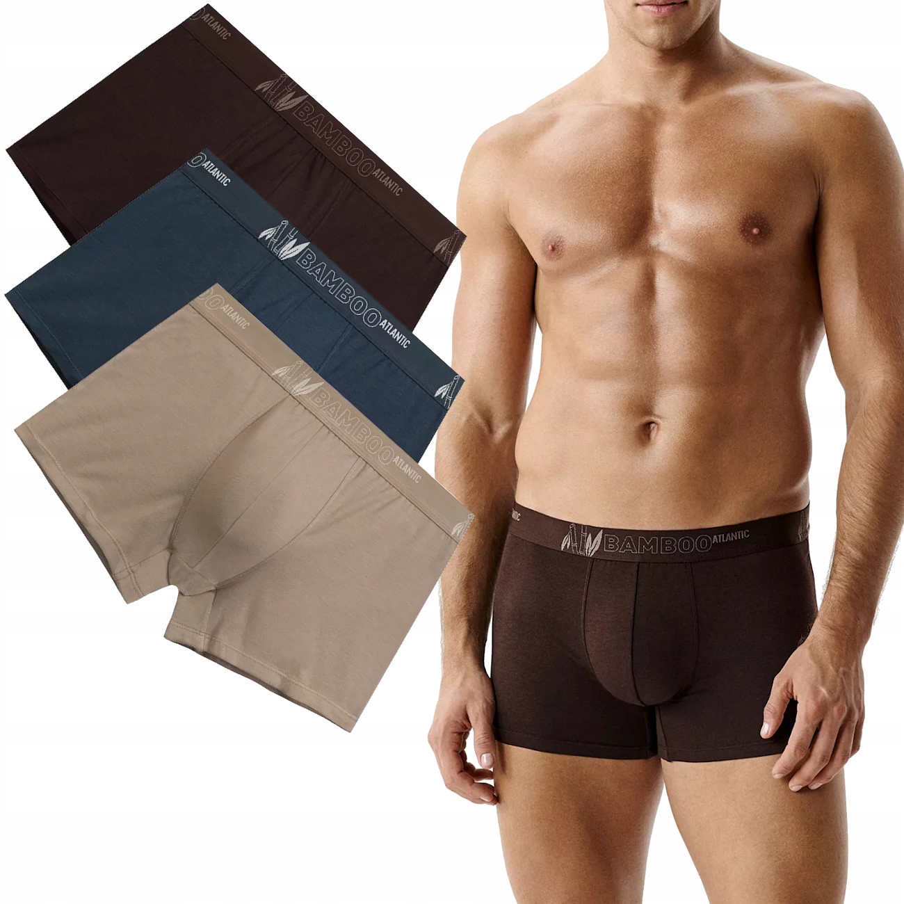 Pánské Boxerky Atlantic 3MH231/BEZ/BRO/GRAC/S