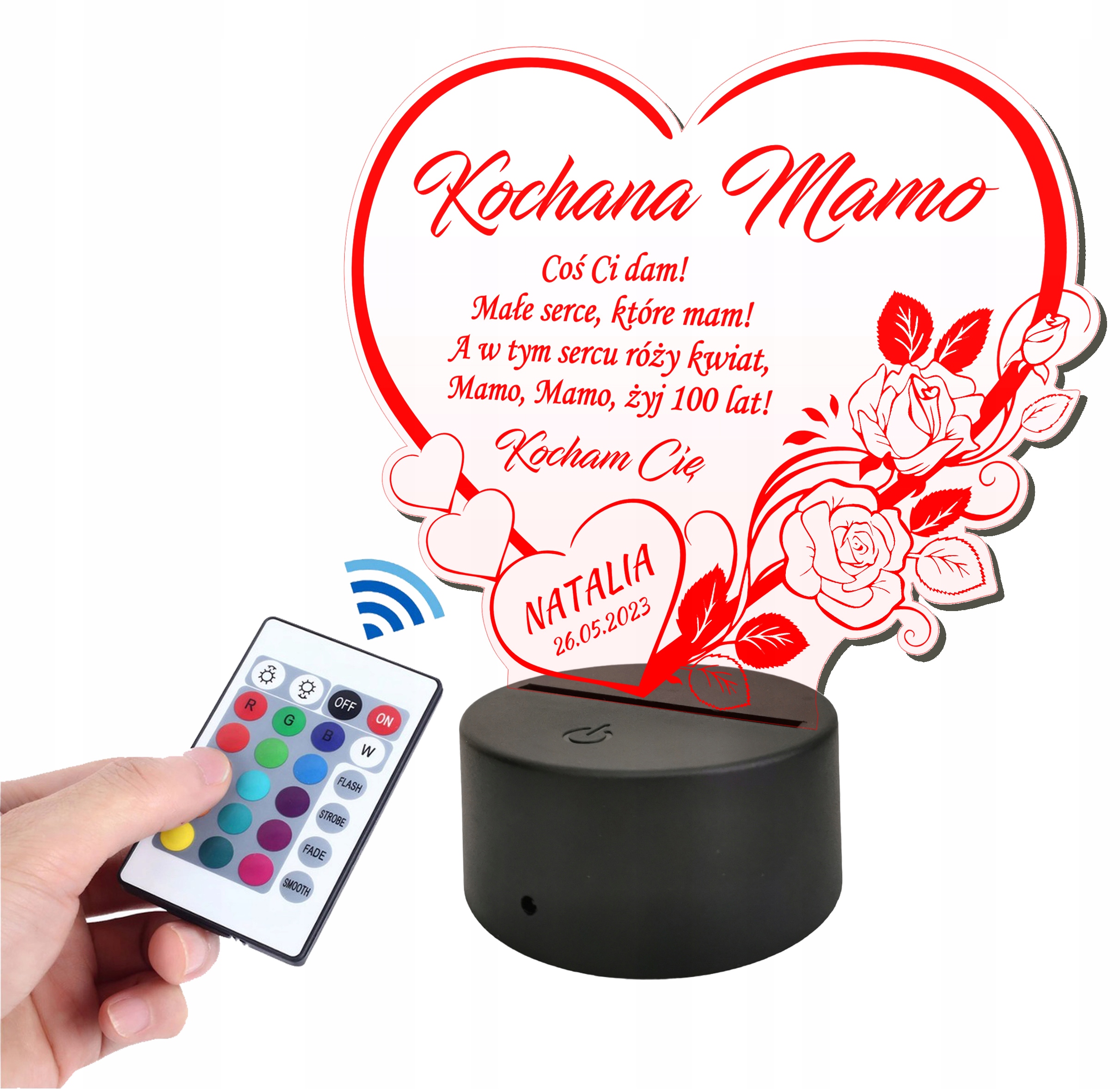 

Lampka Led statuetka Dzień Matki 115-P rozm. L