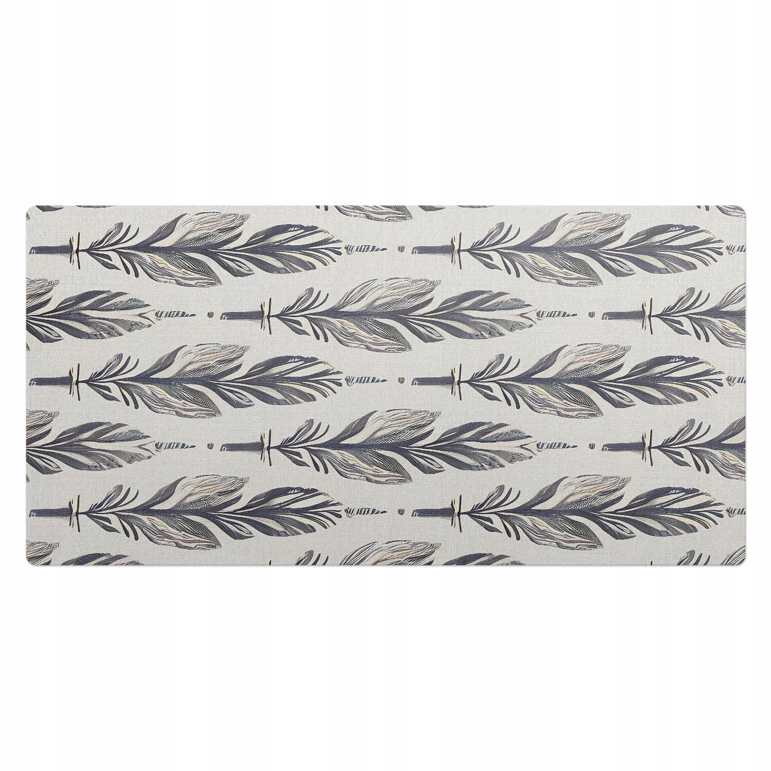 Podložka na psací stůl s potiskem Horizontální peří v uměleckém stylu 100 x 50 cm
