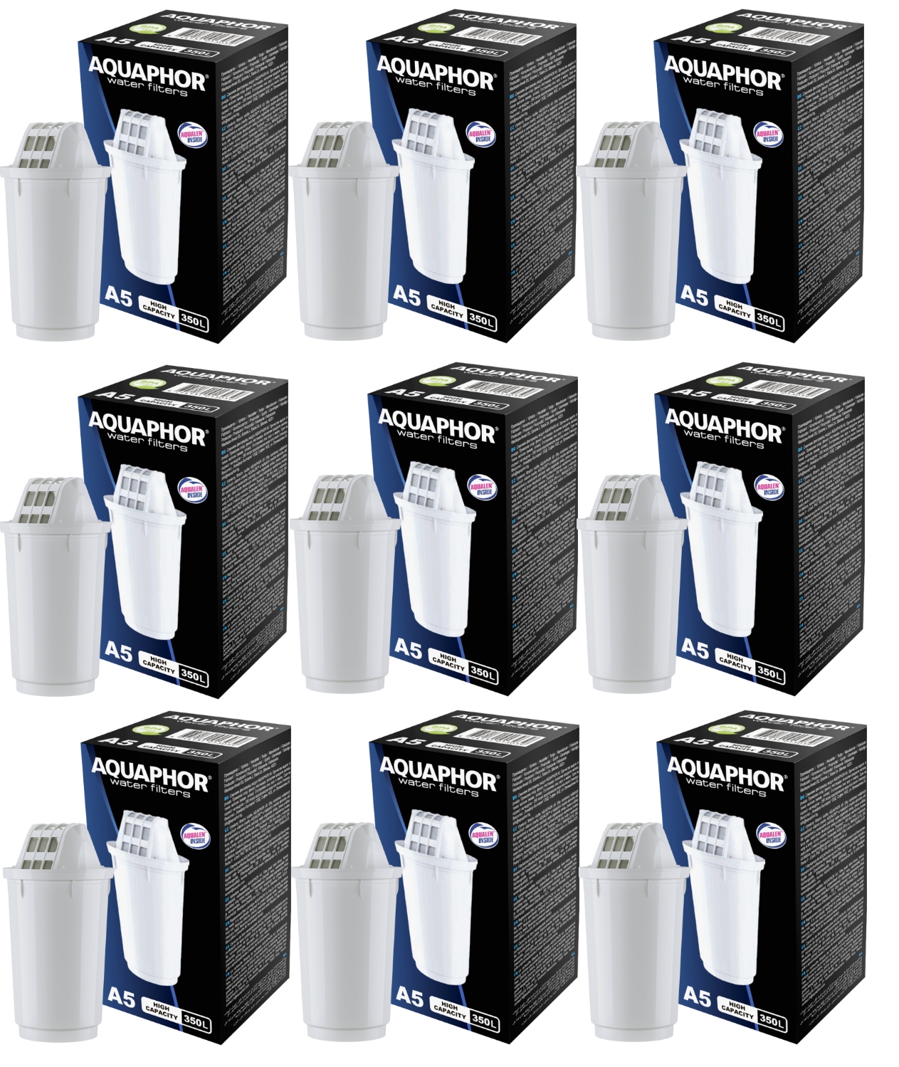 9x Filtr vody do konvice Aquaphor filtrační vložka A5