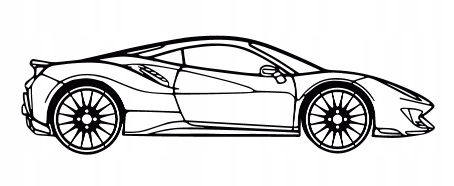 nástěnná dekorace Obraz Auto Ferrari 488 Pista