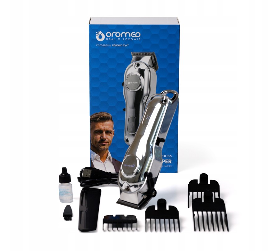 Holicí strojek Oromed Oro-Barber Zastřihovač Holicí Strojek Bezdrátový