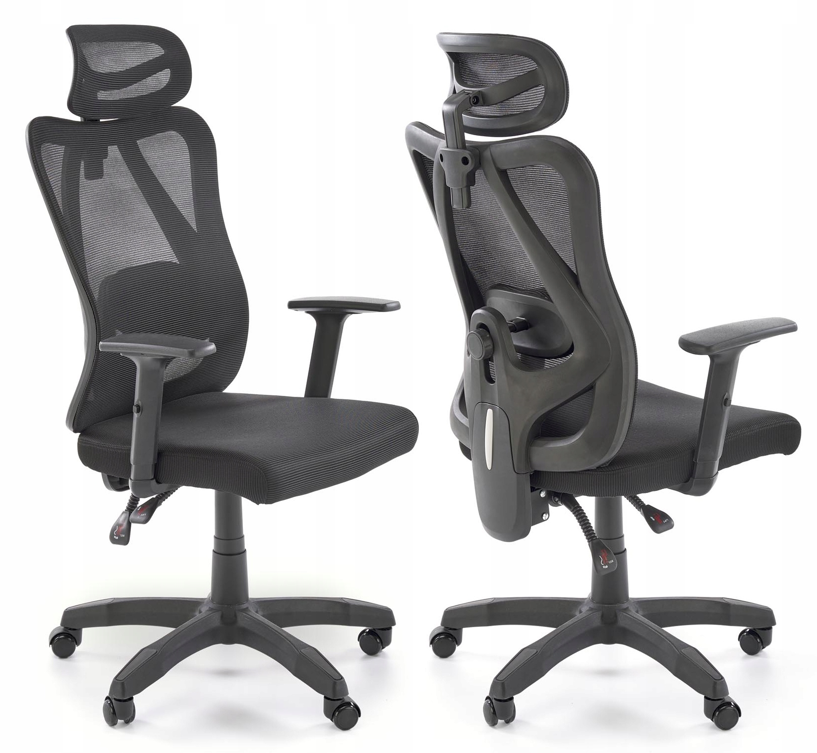 Ergonomiczny Fotel obrotowy RAMOS BLACK z atestem BHP ERGONOMI Kod producenta V-CH-RAMOS-FOT