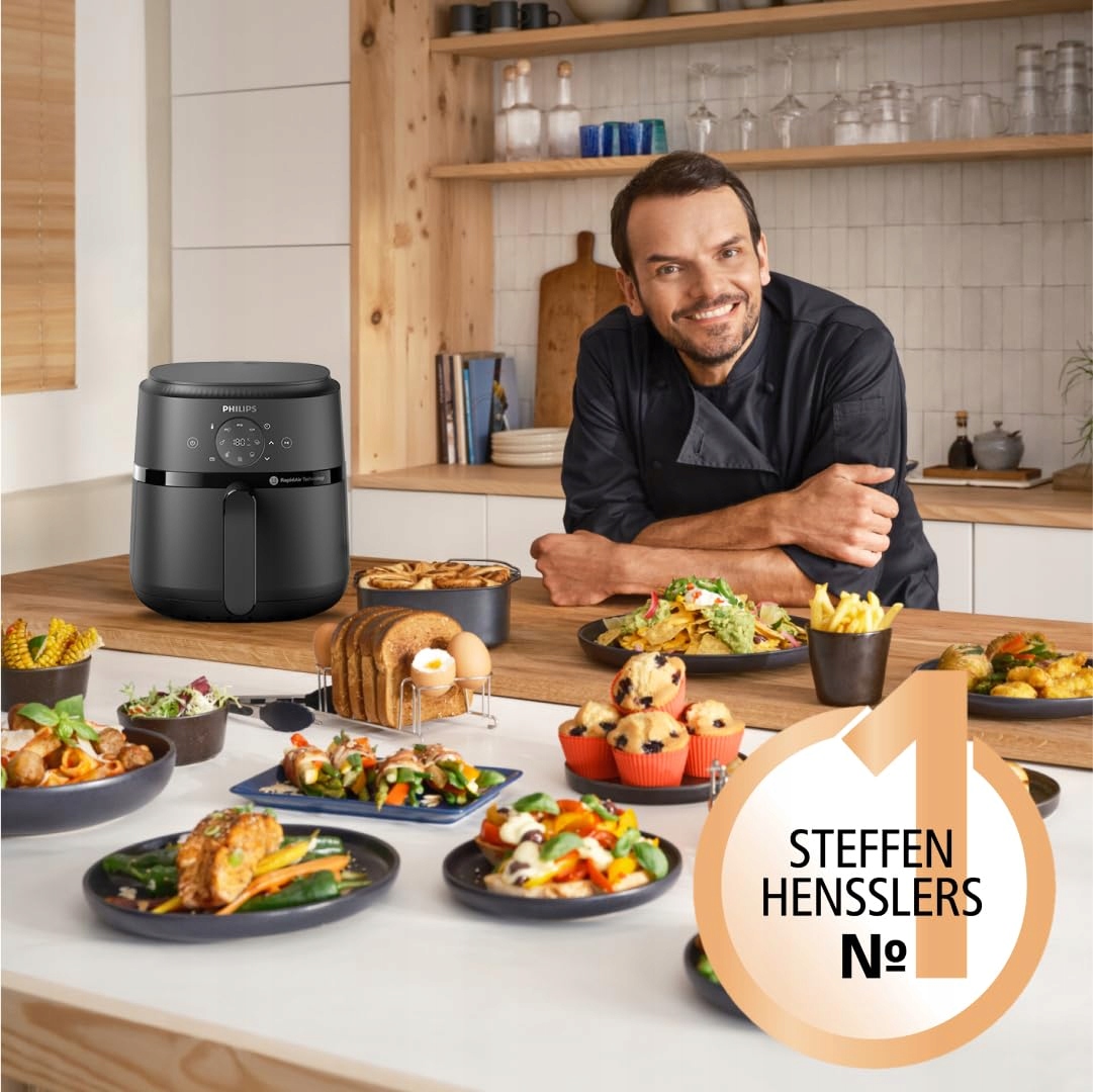 PHILIPS Airfryer 2000 Seria 4,2L Ekran Dotykowy 13 Opcji Gotowania 1500W — miniatura 4