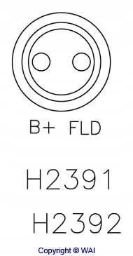 REGULATOR NAPIĘCIA H2392C WAI Producent części WAI