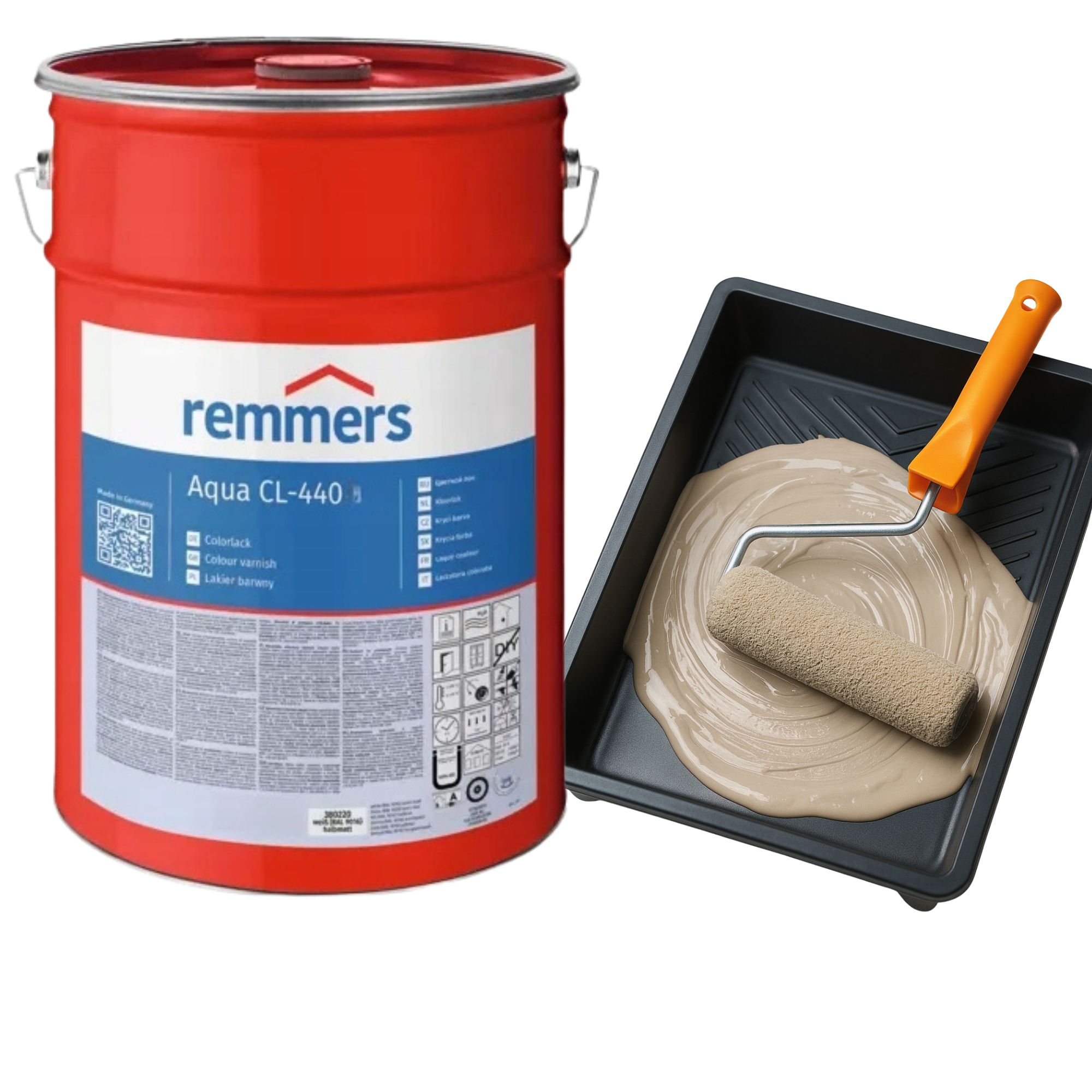 Remmers CL-440/30 Polomatná barva na nábytek krycí lak Mdf 1L Kašmír