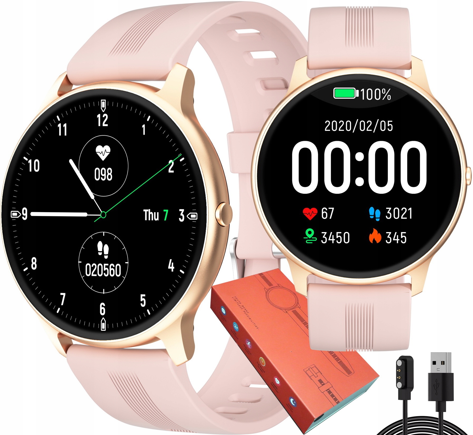 Dámské Hodinky Chytré Hodinky Krokoměr Pulzoměr Sms