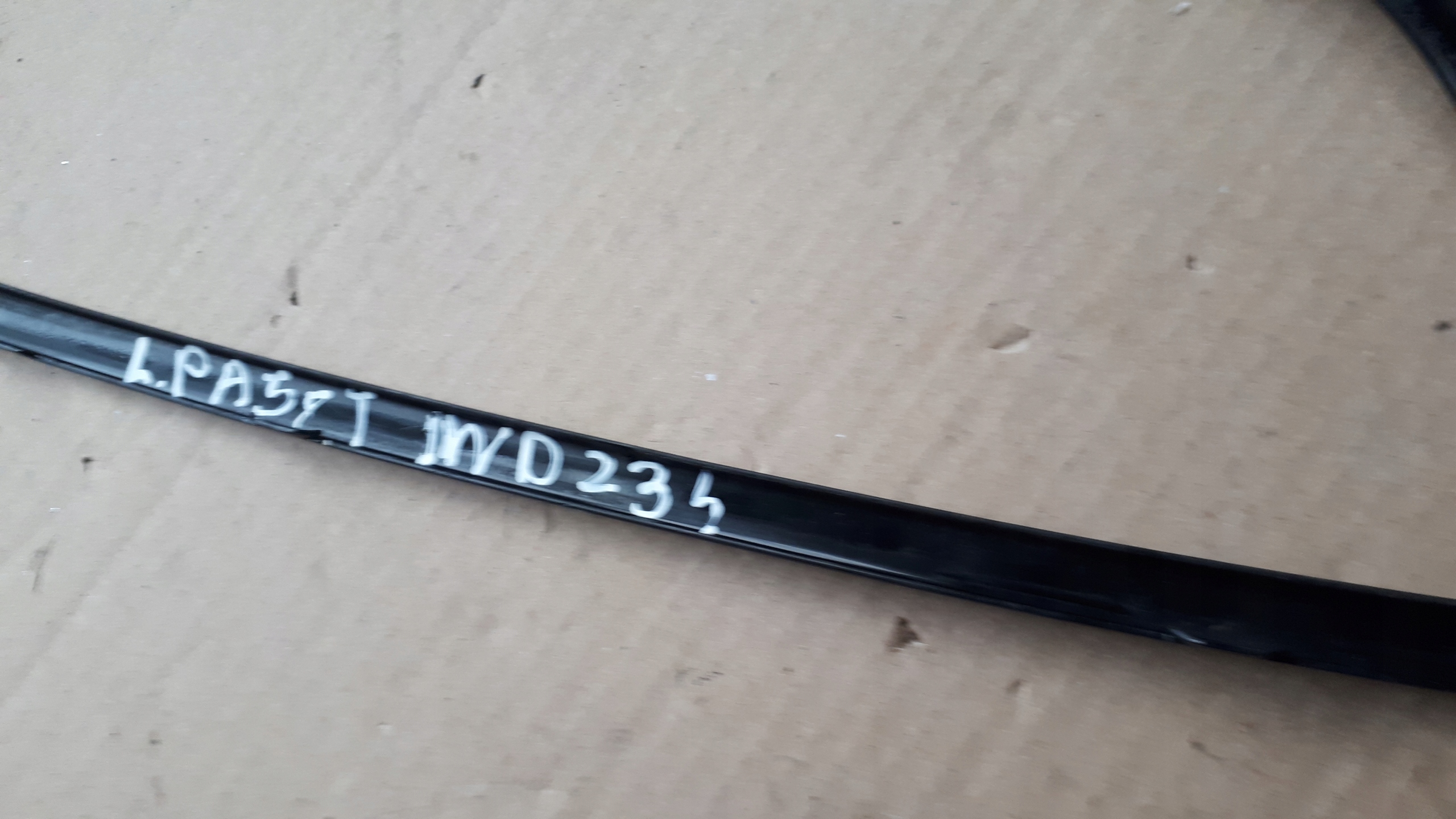 A5 8T LIFT moulding windows left rear part BLACK SPORTBACK