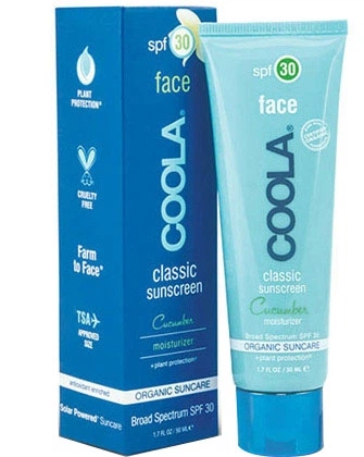 Opalovací krém Coola Classic Face Sunscreen Lotion Cucumber SPF30