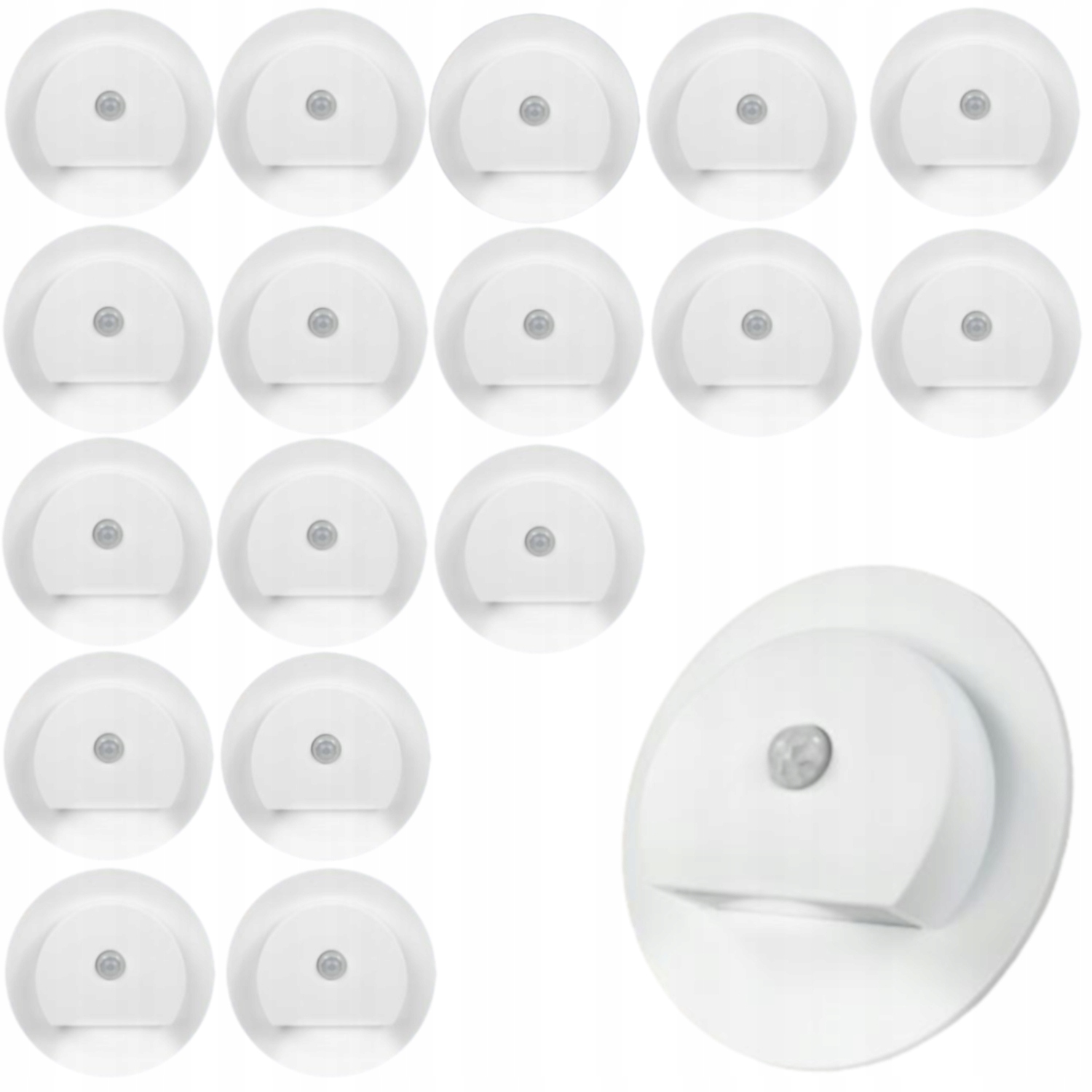 18 X Led Schodišťová Lampa Na Schody 230 V, Senzor Pohybu Soumraku