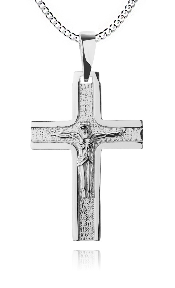 Stříbrný Křížek S Řetízkem Pancíř 50 cm pr592