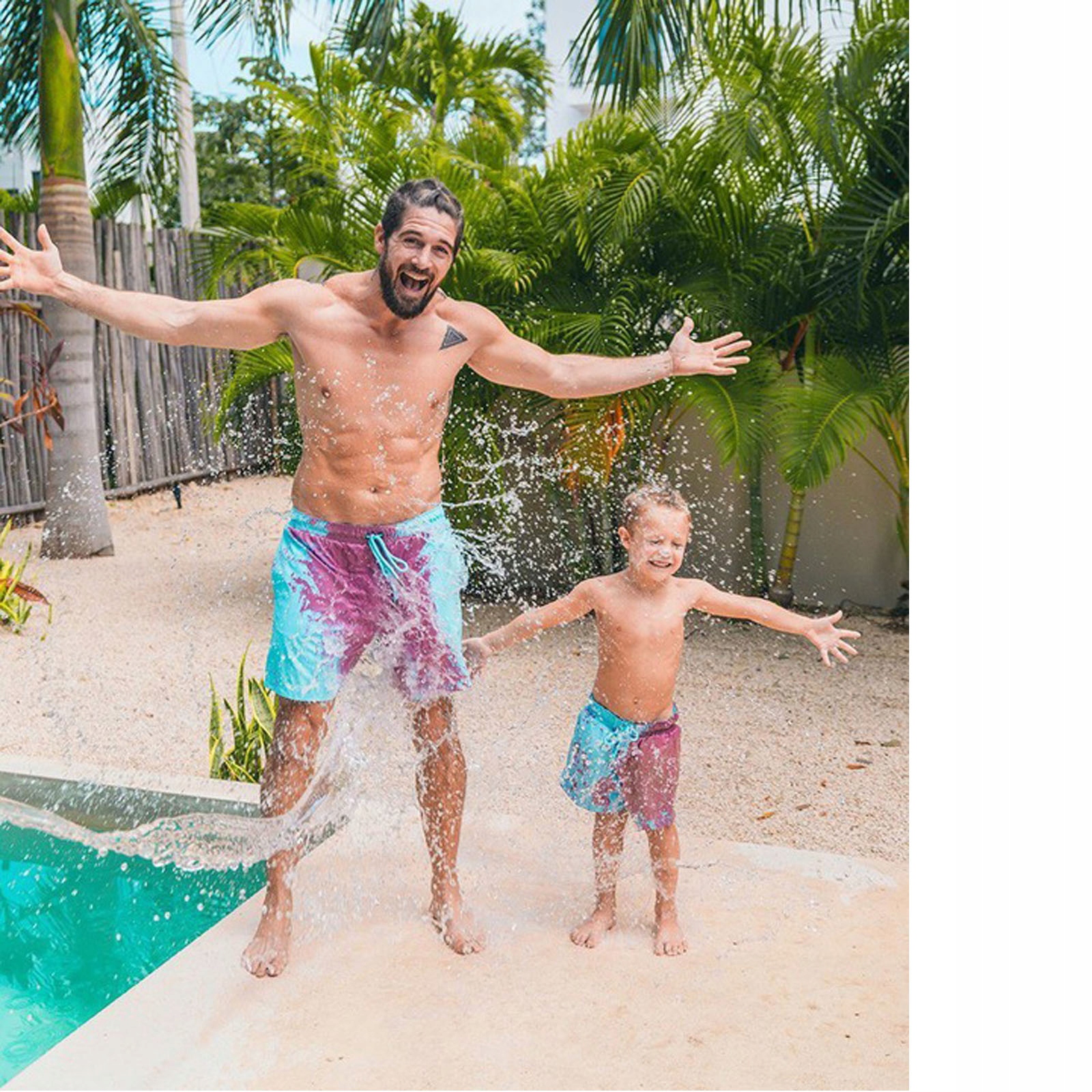 SZORTY KĄPIELOWE MĘSKIE ZMIENIAJĄCE KOLOR - M Rozmiar M