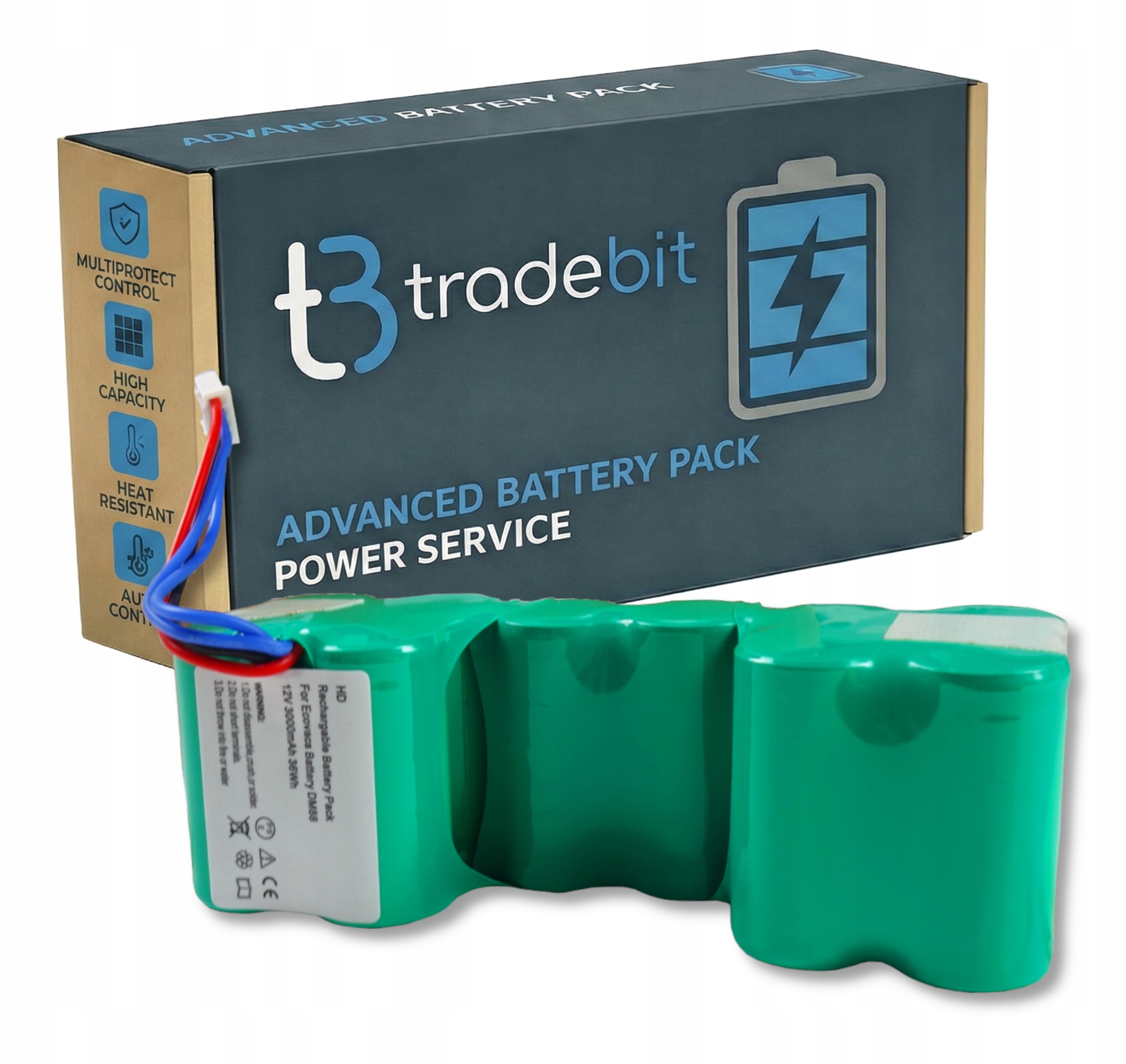 Baterie Akumulátor pro vysavač iRobot Roomba Combo ZJ1517-HFR 3000mAh 12V