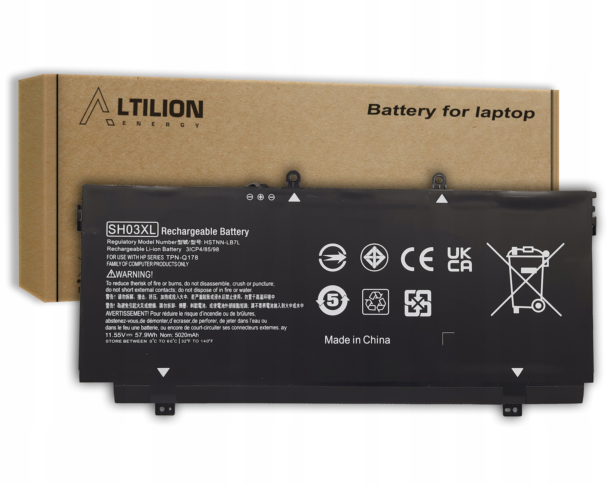 Baterie Altilion Energy SH03XL kompatibilní s Hp