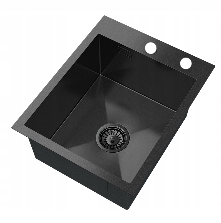 Čierny Oceľový Drez, Jednokomorový Sifón BARI40