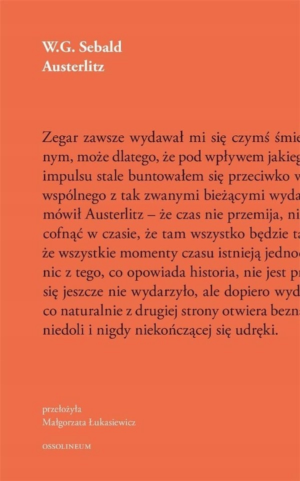 

Austerlitz Winfried Georg Sebald