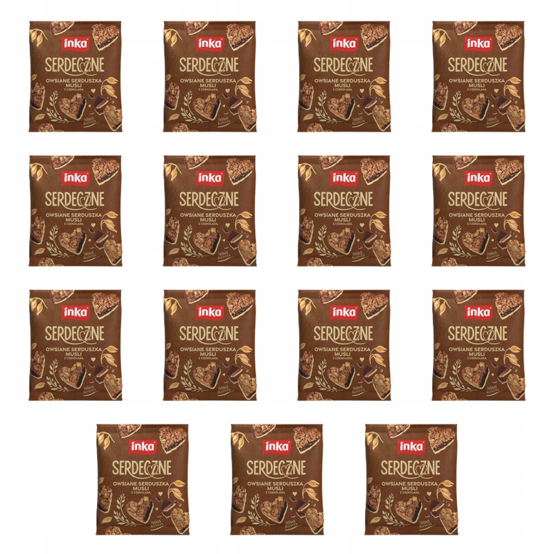 Inka Srdečné Ovesné srdíčka müsli s čokoládou 50 g X15