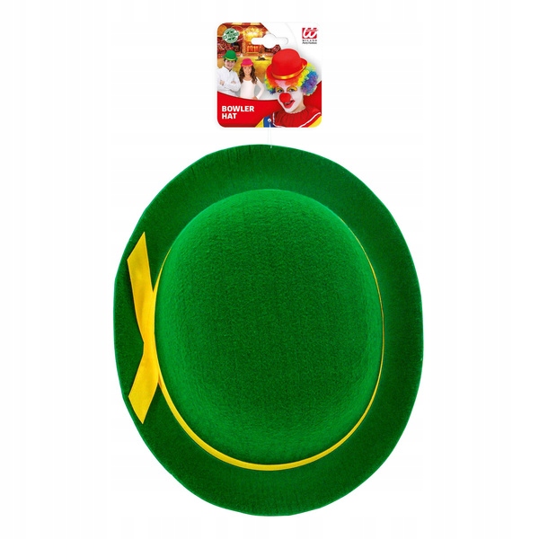 MELONIK KAPELUSZ DZIECIĘCY KLAUNA KLAUN ZIELONY Z TASIEMKĄ Marka Widmann