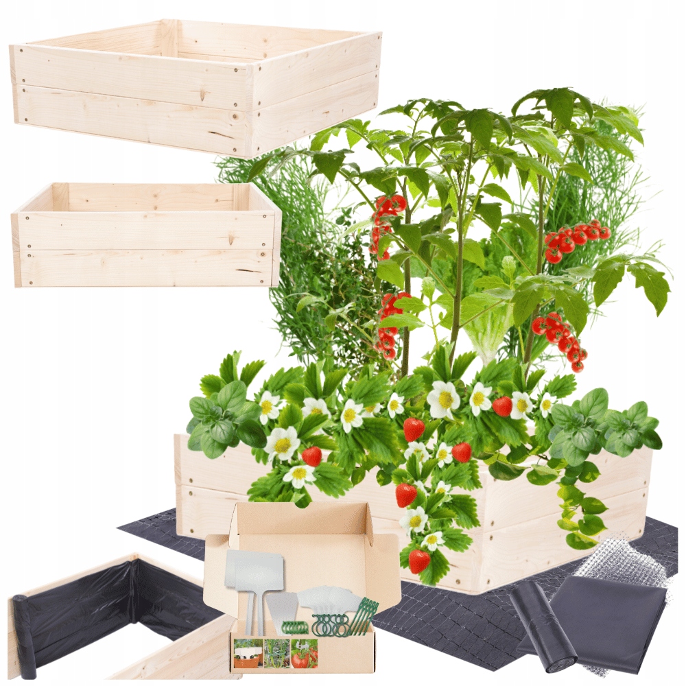 Vyvýšený záhon, truhla zeleninový záhon pařeniště, květináč, impregnace 18x90x60